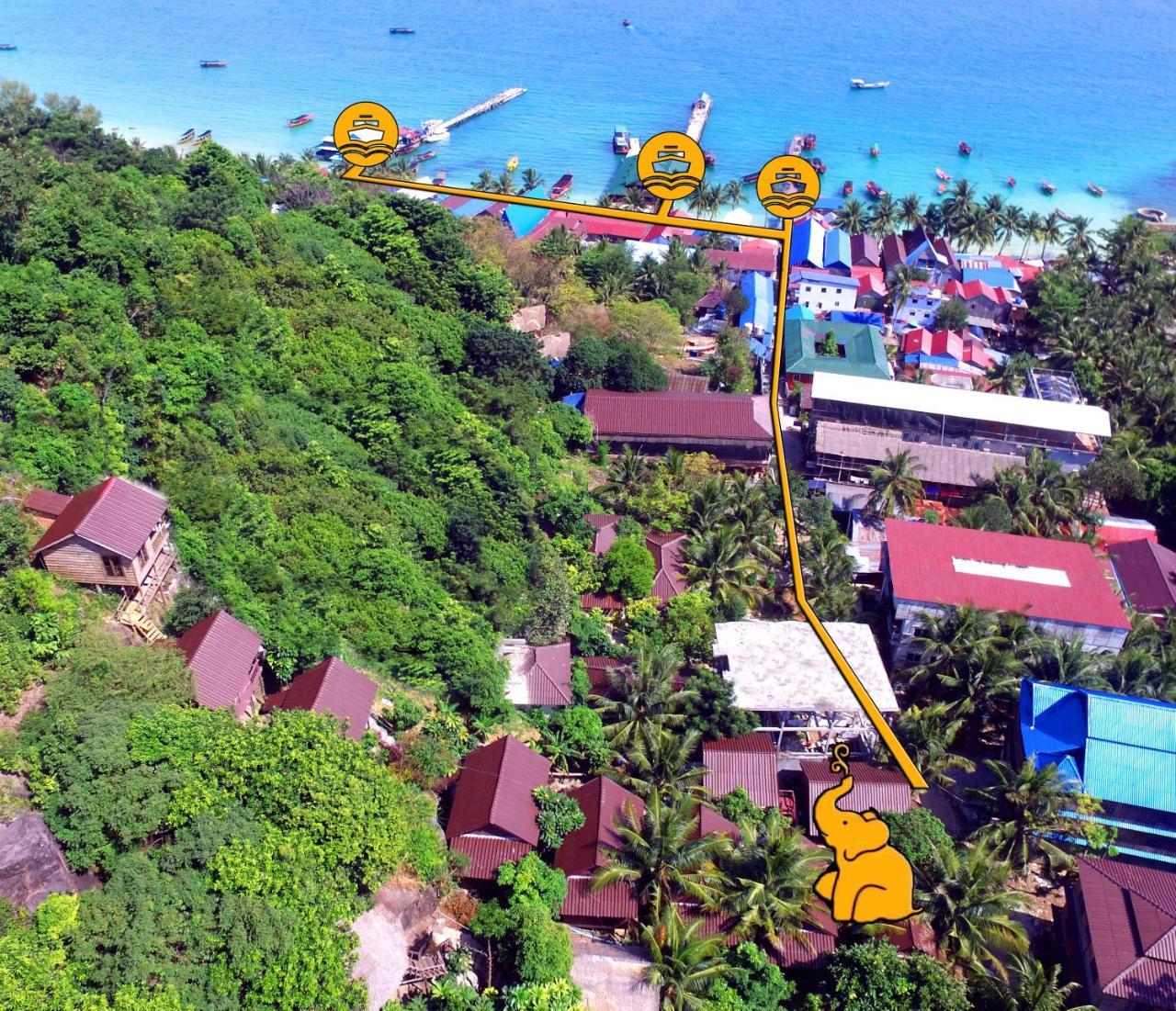 Happy Elephant Bungalows Kaoh Touch Exterior foto